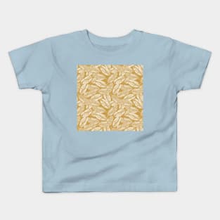 Golden Banana Leaves Kids T-Shirt